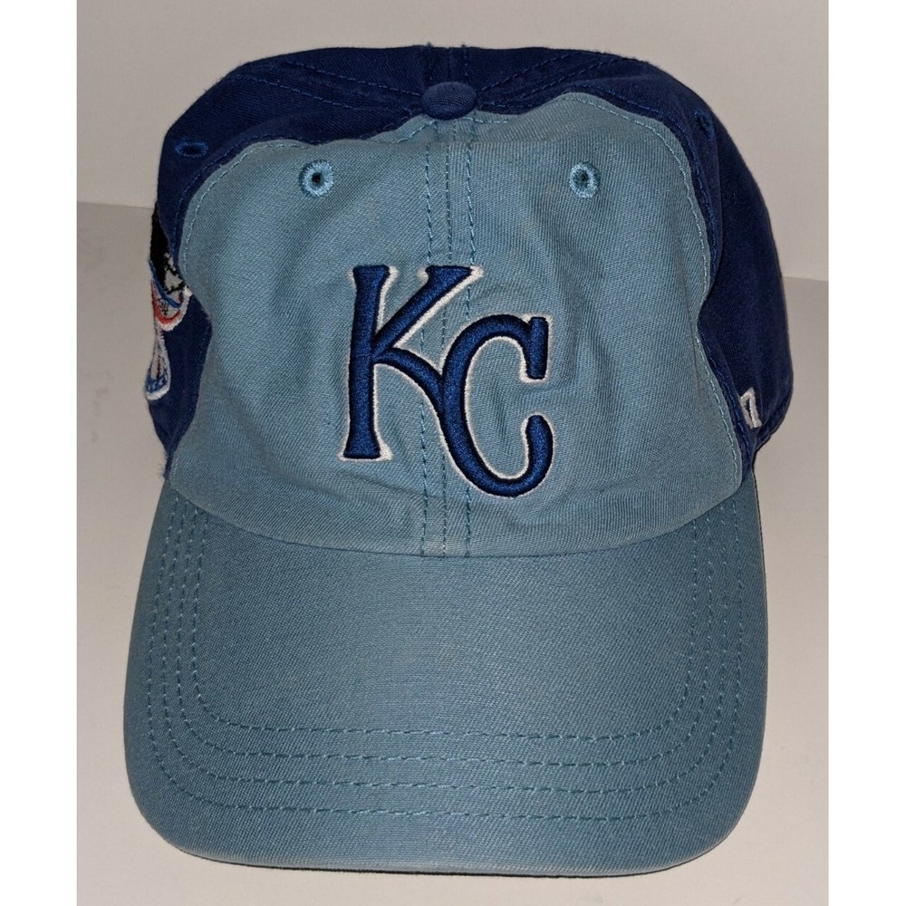 Kansas City Royals '47 Brand Hat Strapback Blue Cap American League Patch MLB